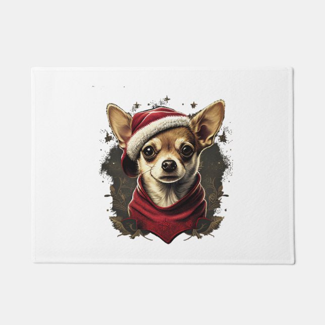Tapete Chihuahua Felry Natal X-Mas Tree Cute (Frente)