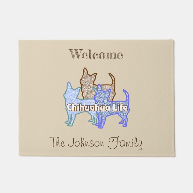 Tapete Chihuahua Life Door Mat (Frente)