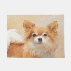 Tapete Chihuahua Pintura De Cachorro De Cabelo Longo