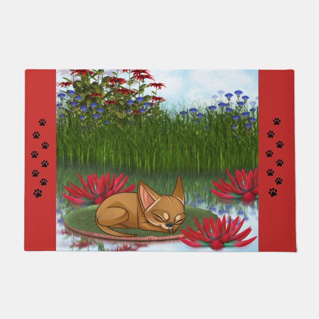 Tapete Chihuahua Water Lilly Door Mat (Frente)
