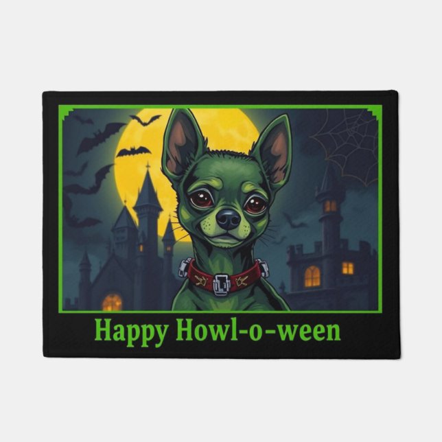 Tapete Chihuahuastein Happy Howl-o-ween (Frente)