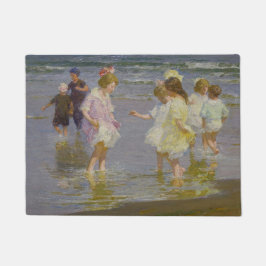 Tapete Children Wading on the Beach (por E.H. Potthast)