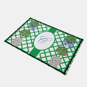 Tapete Chinoiserie Garden Topiary Ginger Jar Jars Dorm D