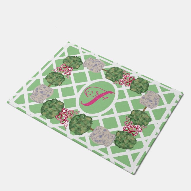 Tapete Chinoiserie Ginger Jar Topiary (Inclinado)