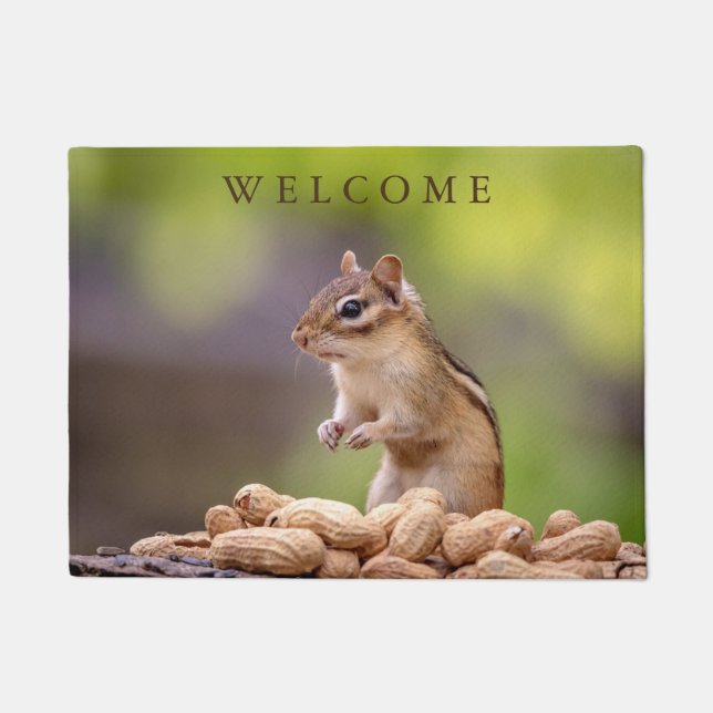 Tapete Chipmunk com amendoins (Frente)