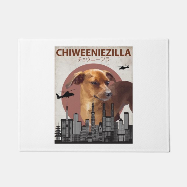 Tapete Chiweeniezilla Funny Chiweenie T-Shirt Dog Lovers (Frente)