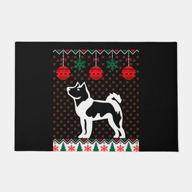 Tapete Christmas Akita Dog (Frente)