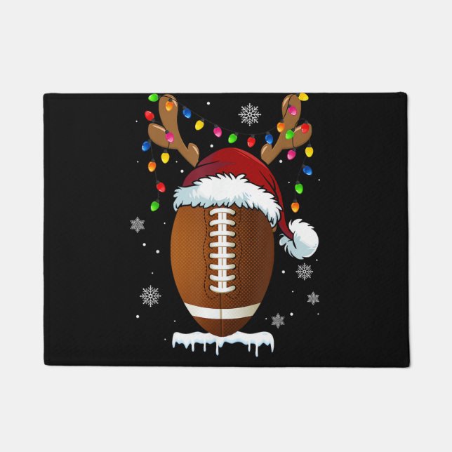 Tapete Christmas Football Ball Lights Funny Boys Men Spor (Frente)