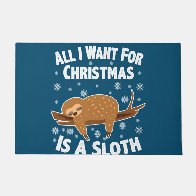 Tapete Christmas Funny Sloth (Frente)