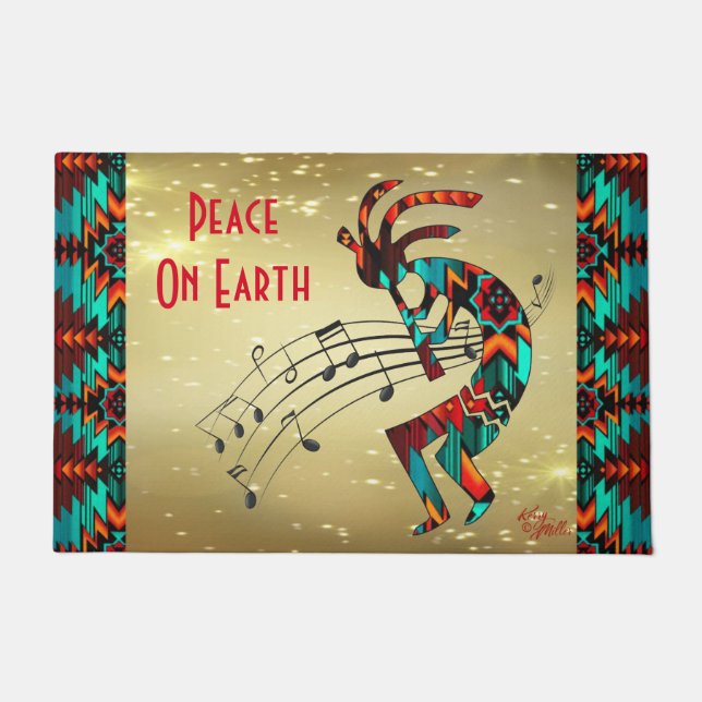 Tapete Christmas Kokopelli Doormat (Frente)