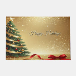 Tapete Christmas Tree Ribbons Holiday Doormat