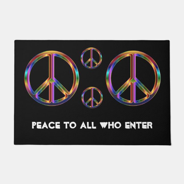 Tapete Chrome Peace Sign (Frente)