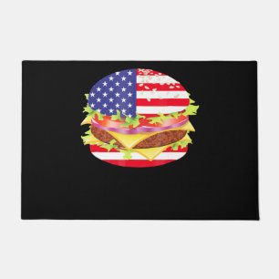 Tapete CHURRASCOS  Hamburger USA Flag 4 De Julho De CHURR