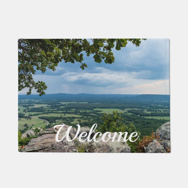 Tapete Chuva Foi Para Petit Jean Welcome Doormat (Frente)