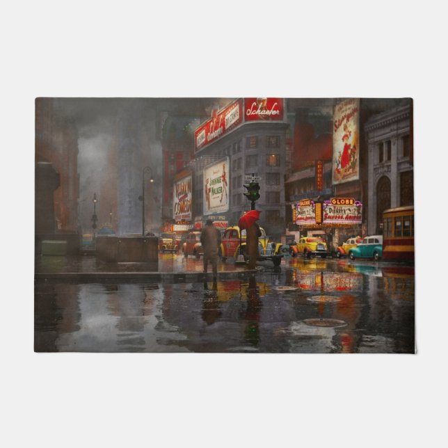 Tapete Cidade - Nova Iorque - Um dia chuvoso em Nova Iorq (Frente)