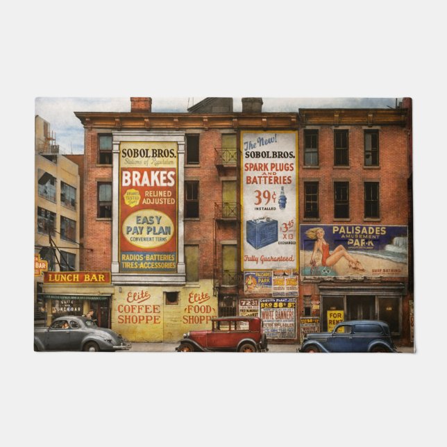 Tapete Cidade - Nova York NY - Barra de almoço de elite 1 (Frente)