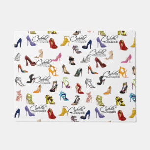 Tapete Cinderella Quote Calçados Salta Bombas Bath Mat