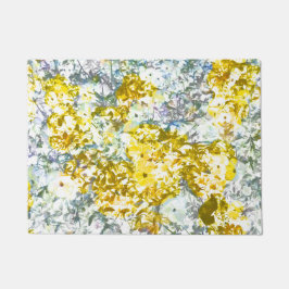 Tapete Cinza de cor da água amarela, padrão de flor da ág