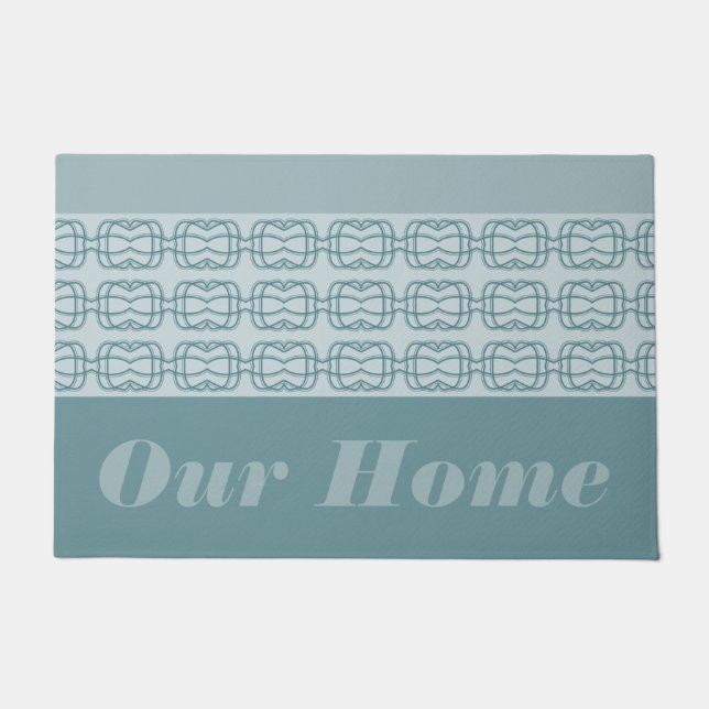 Tapete Cinza Moderna Azul (Frente)