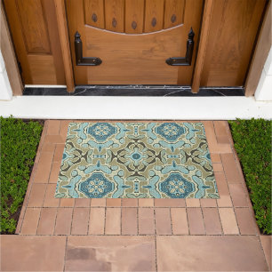 Tapete Cinza Verde Azul Chre Taupe Brown Arte Tribal