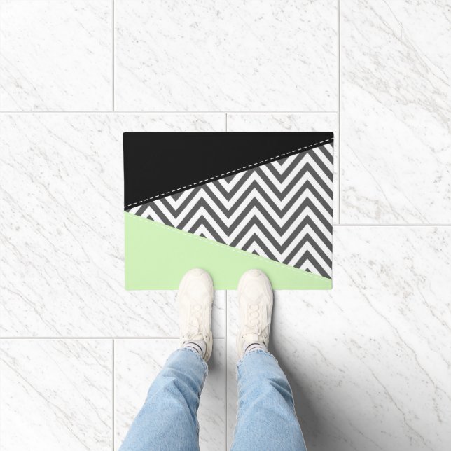 Tapete Cinza Zigzag, Cinza Chevron, Zigzag Patterno, Casa (Interior)
