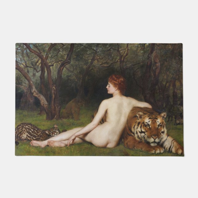 Tapete Circe (Woman and Dangerous Cats) (by John Collier) (Frente)