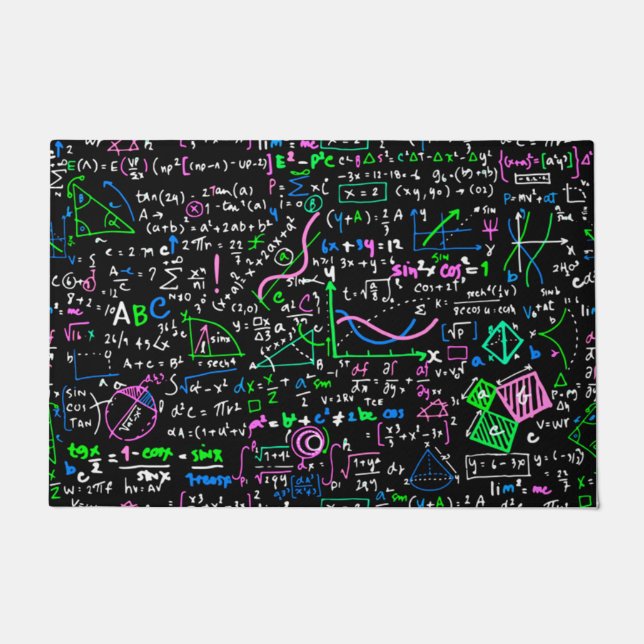 Tapete Círculo de educação matemática linear em matemátic (Frente)