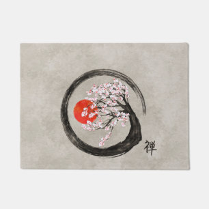 Tapete Círculo de Enso do zen e árvore de Sakura em