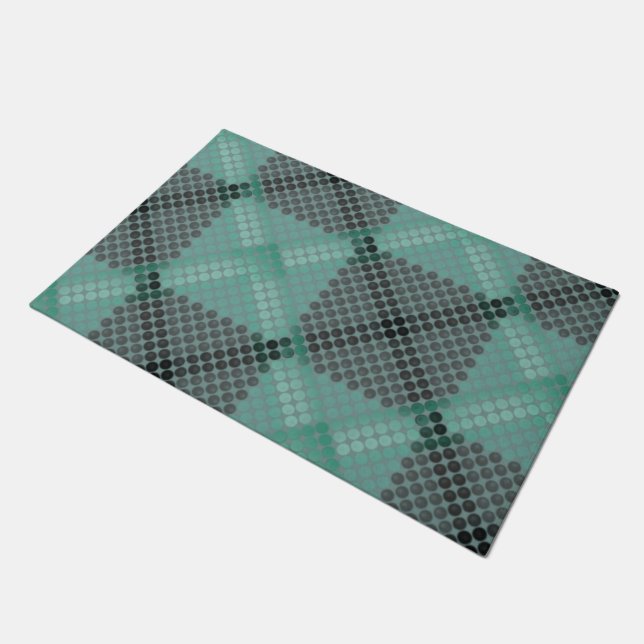 Tapete Círculo verde claro ou textura de bolas, formando  (Inclinado)
