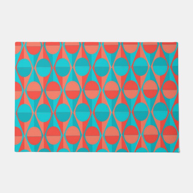 Tapete Círculos e triângulos do Art Deco (Frente)