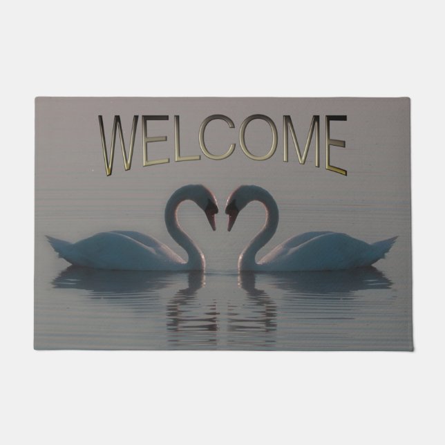 Tapete Cisnes Azuis Devem Ser Amor (Frente)