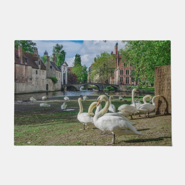 Tapete Cisnes brancas de Bruges (Frente)