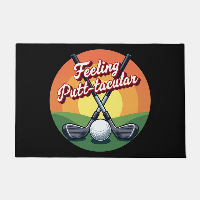 Tapete Citação Humorística de Golfe (Frente)