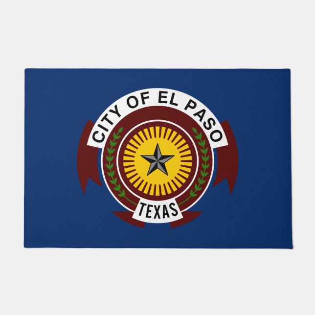 Tapete City Flag de El Paso (Texas) (Frente)
