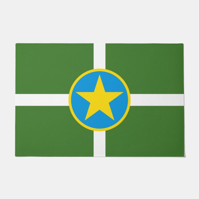 Tapete City Flag de Jackson (Mississippi) (Frente)