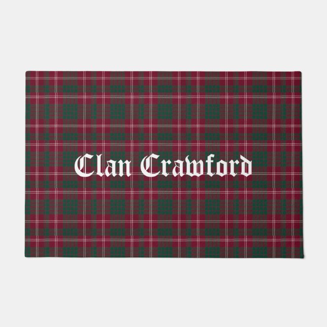 Tapete Clan Crawford Tartan Xadrez (Frente)