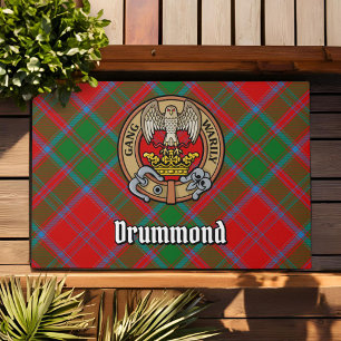 Tapete Clan Drummond Crest sobre Tartan