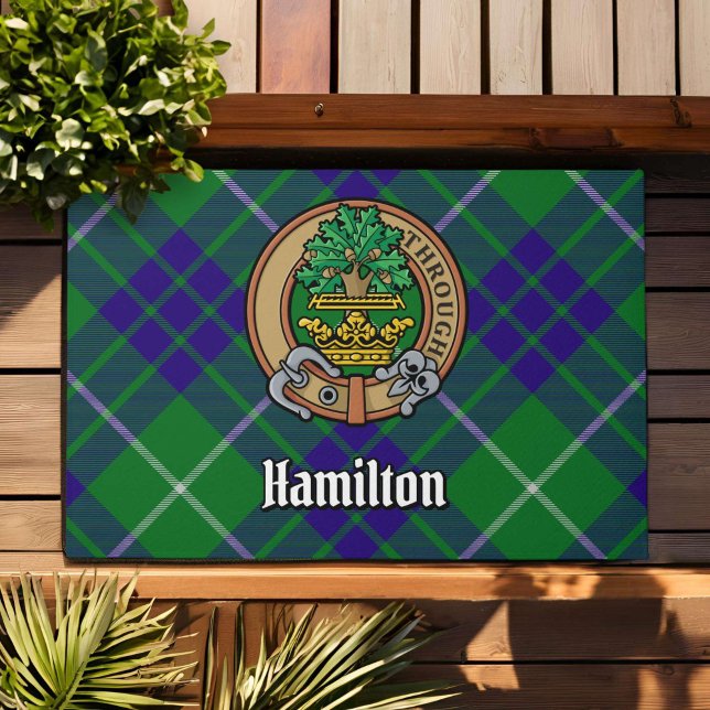 Tapete Clan Hamilton Crest sobre Tartan (Criador carregado)