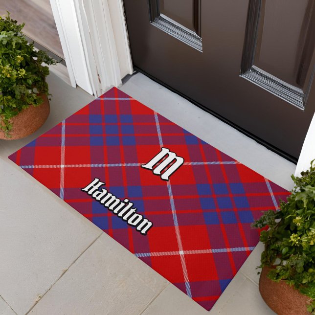 Tapete Clan Hamilton Red Tartan Doormat (Criador carregado)