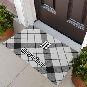 Tapete Clan MacFarlane Black and White Tartan