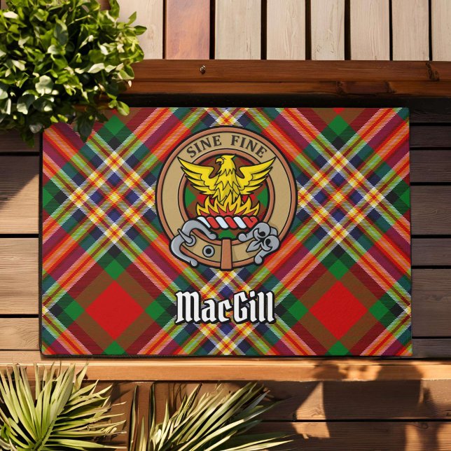 Tapete Clan MacGill Crest sobre Tartan (Criador carregado)