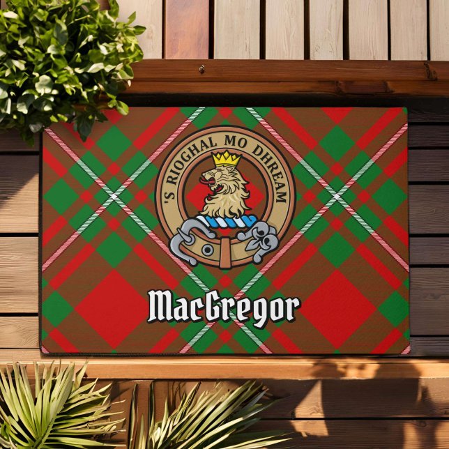 Tapete Clan MacGregor Crest sobre Tartan (Criador carregado)