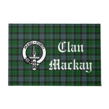 Clan Mackay Crest Crachá e Tartan personalizável