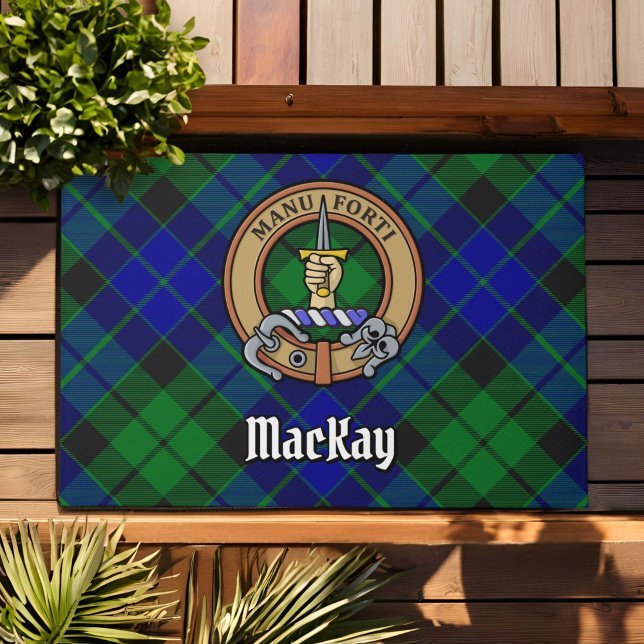 Tapete Clan MacKay Crest sobre Tartan (Criador carregado)