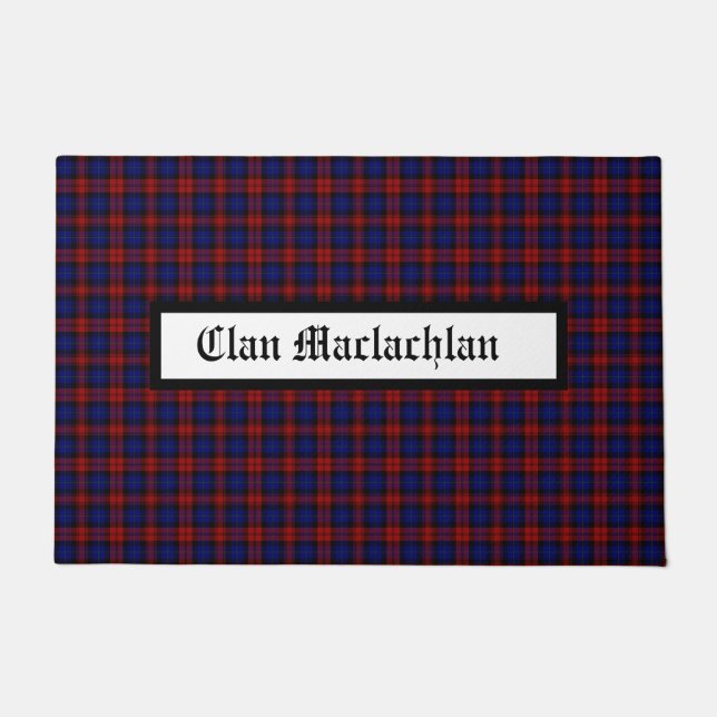 Tapete Clan Maclachlan Modern Tartan Personalizável (Frente)