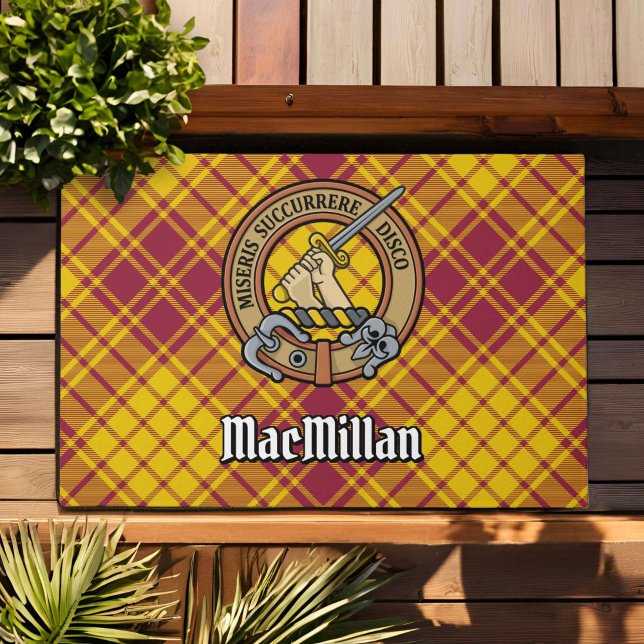 Tapete Clan MacMillan Crest over Dress Tartan (Criador carregado)