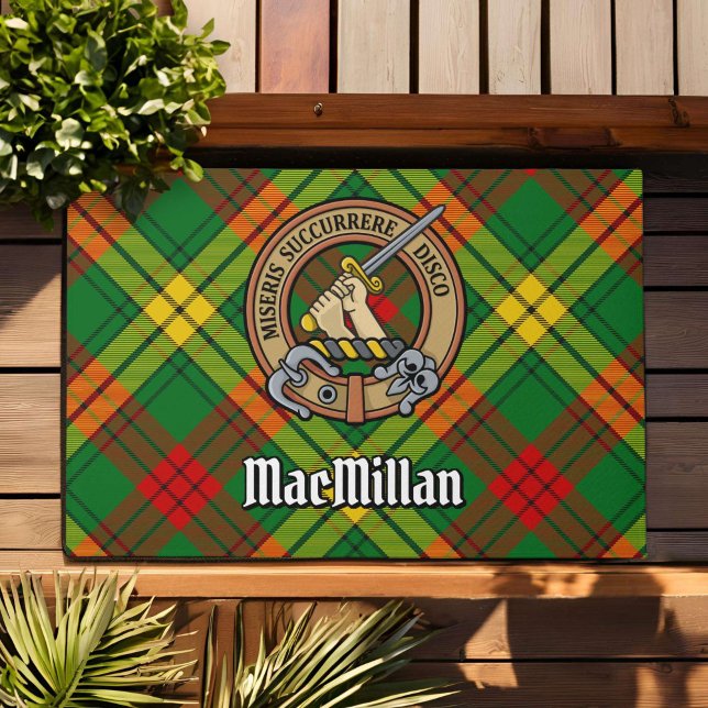 Tapete Clan MacMillan Crest sobre Tartan (Criador carregado)