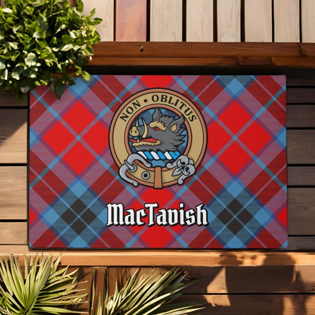 Tapete Clan MacTavish Crest sobre Tartan (Criador carregado)