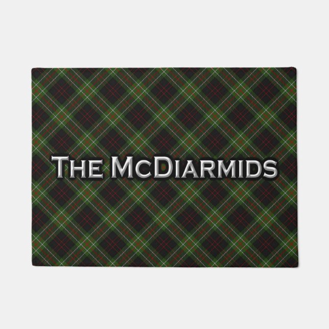 Tapete Clan McDiarmid MacDiarmid Tartan Bem-Vindo Mat (Frente)