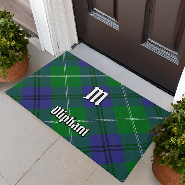 Tapete Clan Oliphant Tartan Doormat (Criador carregado)